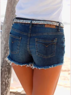 Buffalo Shorts Et Bermudas|Mode De Plage<Mini-short en jean effets usés tendance