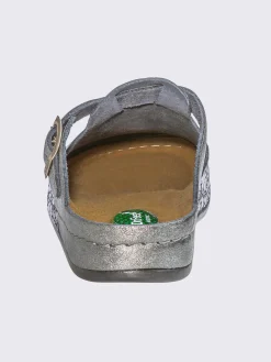 Mules|Pantoufles<Mules cuir vachette gaufré