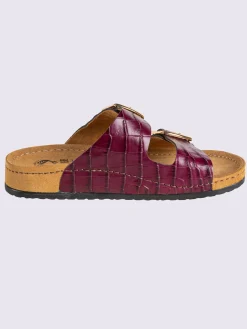 Mules|Pantoufles<Mules cuir vachette gaufré