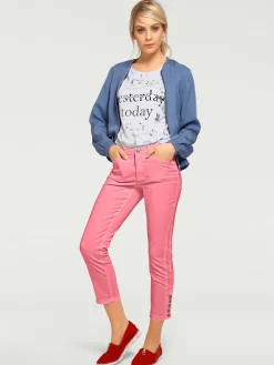 Linea Tesini Pantalons<Pantalon 7/8 coupe skinny