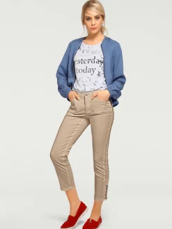 Linea Tesini Pantalons<Pantalon 7/8 coupe skinny