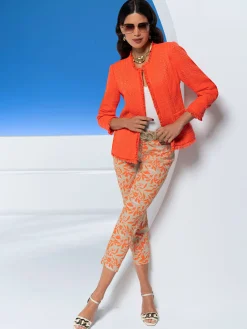 Ashley Brooke Pantalons<Pantalon 7/8 fentes latérales à l'ourlet