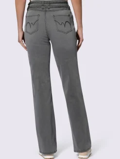 Linea Tesini Pantalons<Pantalon 5 poches coupe droite aux jambes