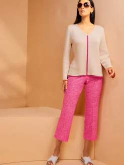 Rick Cardona Pantalons<Pantalon 7/8 tissu structuré de qualité