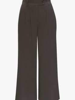 LASCANA Pantalons<Pantalon avec plis de ceinture pantalon tissé avec deux boutons aux bords-côtes