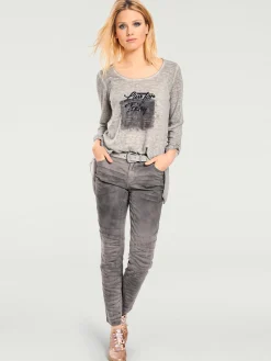 Rick Cardona Pantalons<Pantalon boyfriend coupe droite