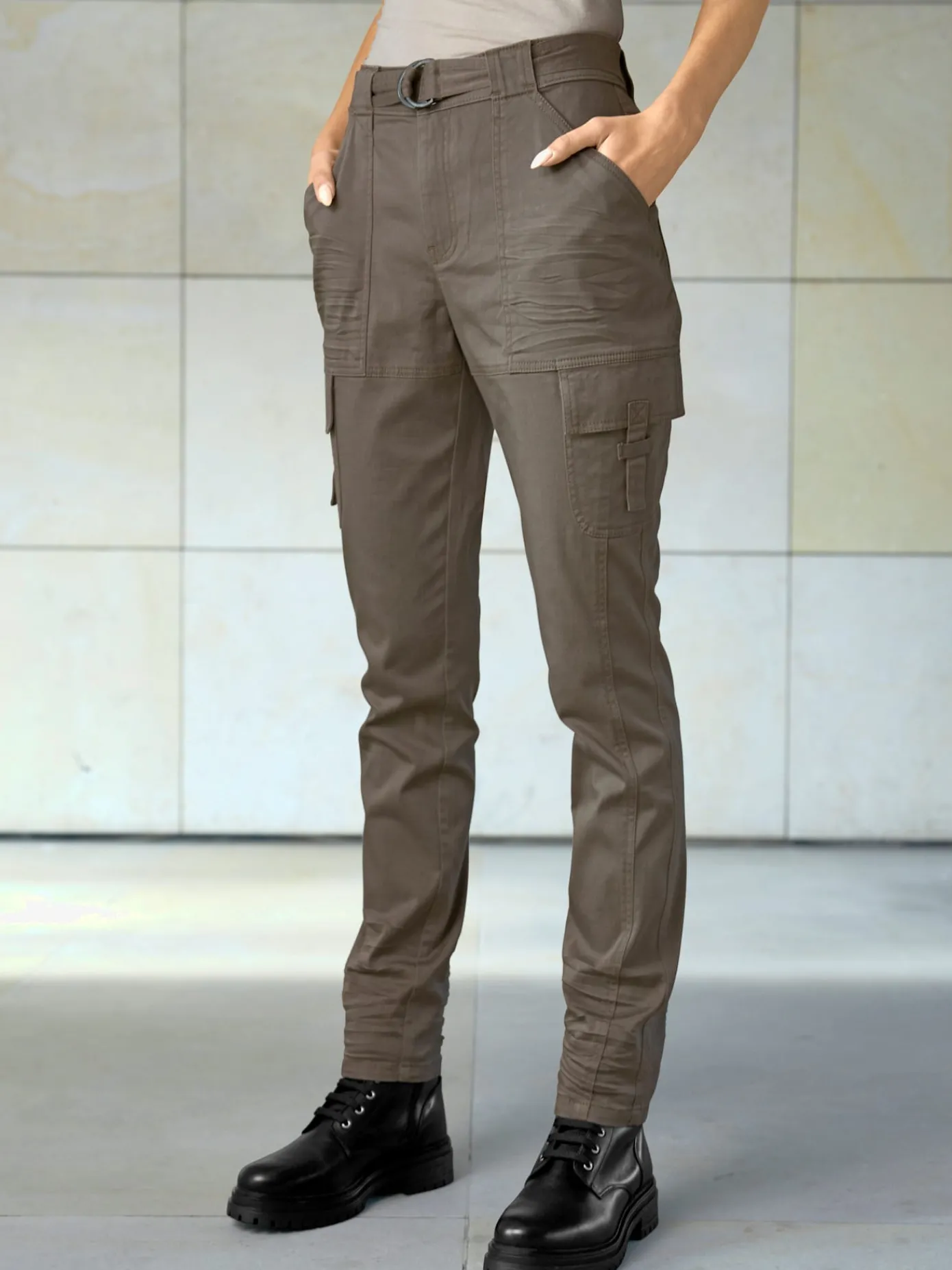 Rick Cardona Pantalons<Pantalon cargo livré avec ceinture