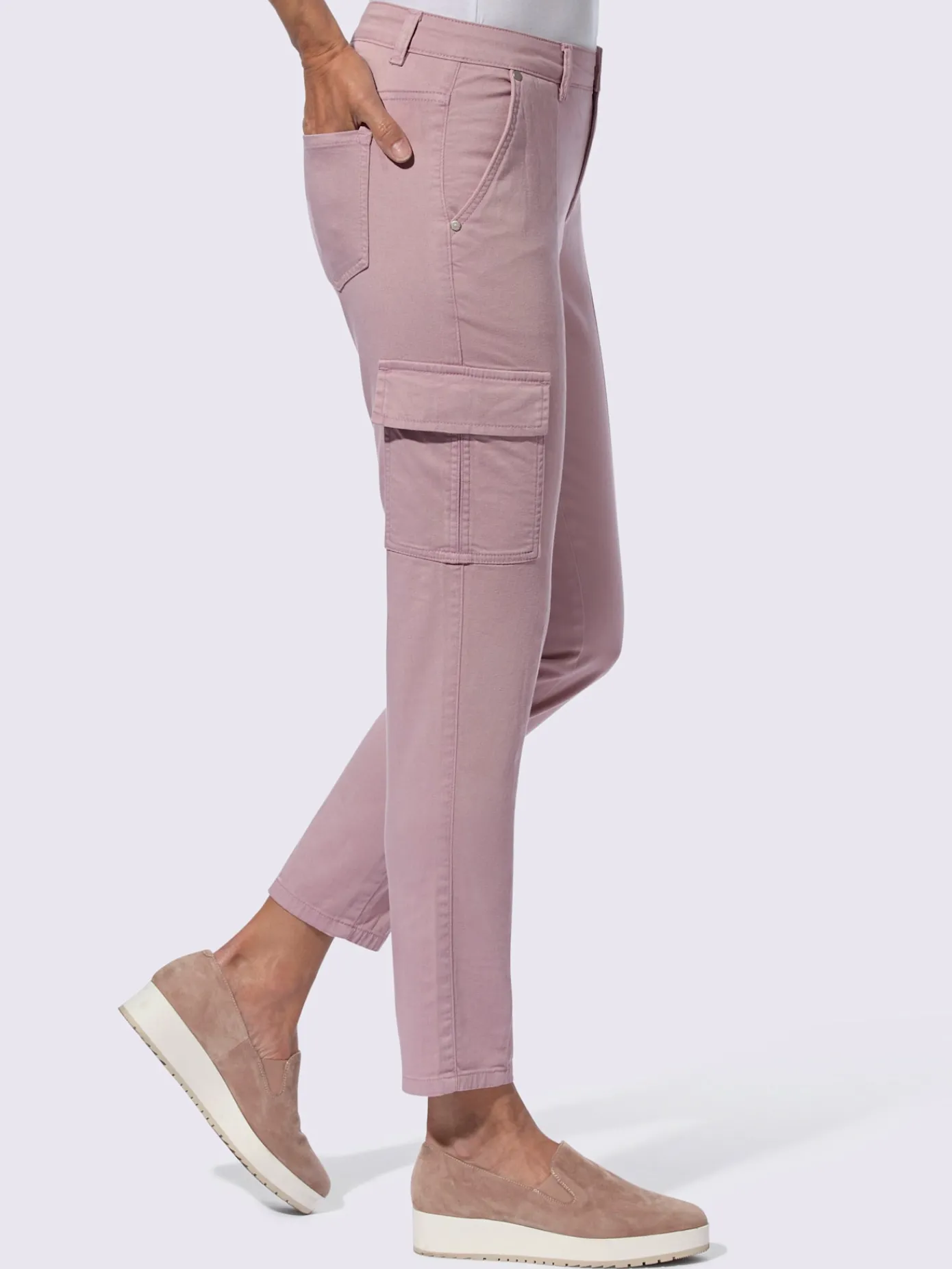 Pantalons<Pantalon cargo qualité coton