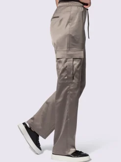 Rick Cardona Pantalons<Pantalon cargo qualité satin légèrement brillante