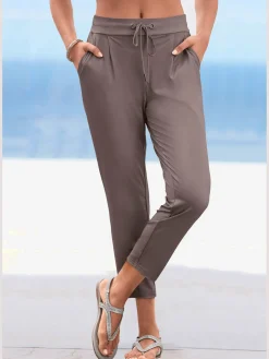 LASCANA Pantalons<Pantalon ceinture élastique avec cordon