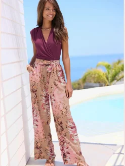 LASCANA Pantalons<Pantalon ceinture élastique douce