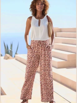 Vivance Pantalons<Pantalon ceinture élastique avec coulisse réglable