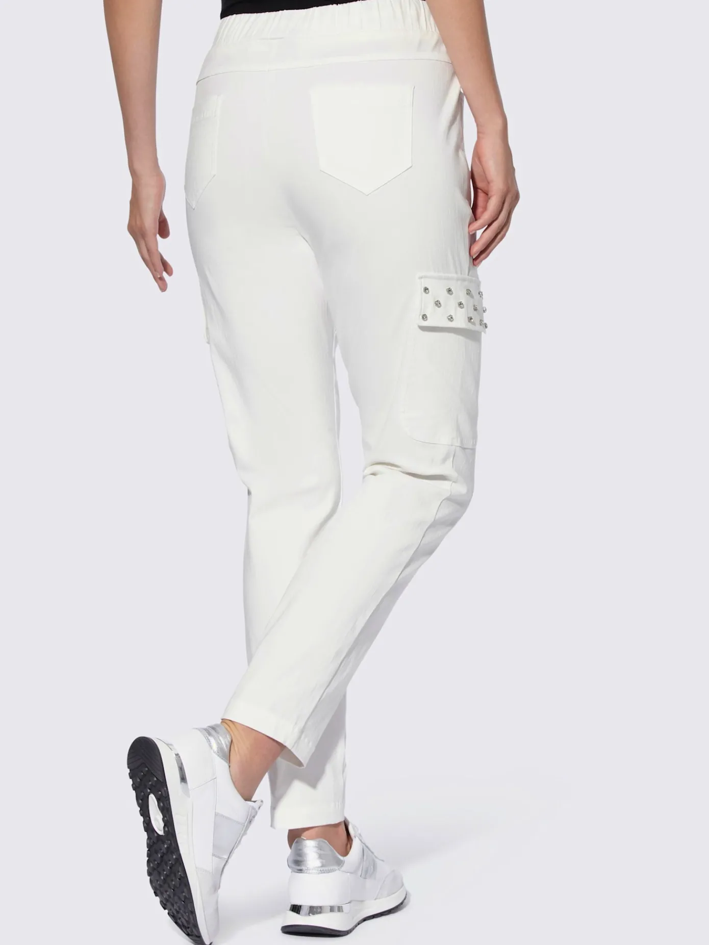Mandarin Pantalons<Pantalon ceinture élastique, coulisse et lien à nouer