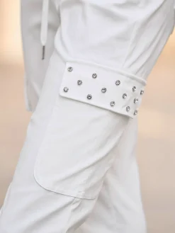 Mandarin Pantalons<Pantalon ceinture élastique, coulisse et lien à nouer