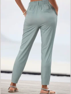 LASCANA Pantalons<Pantalon ceinture élastique avec cordon