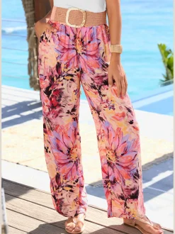 LASCANA Pantalons<Pantalon ceinture lisse devant