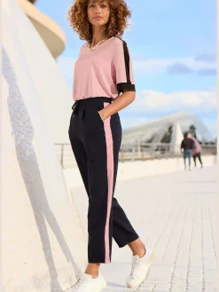 Vivance Pantalons<Pantalon ceinture lisse devant. élastique au dos