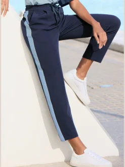 Vivance Pantalons<Pantalon ceinture lisse devant. élastique au dos