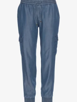 LASCANA Pantalons<Pantalon ceinture smockée élastique et coulisse