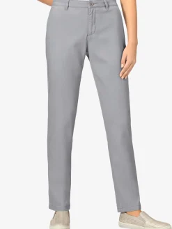 Pantalons<Pantalon chino femme en coton extensible