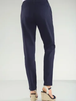 Pantalons<Pantalon chino femme en coton extensible