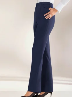 Come on Pantalons<Pantalon costume taille élastiquée invisible