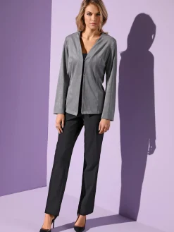 Come on Pantalons<Pantalon costume taille élastiquée invisible