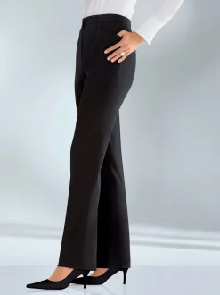 Come on Pantalons<Pantalon costume taille élastiquée invisible