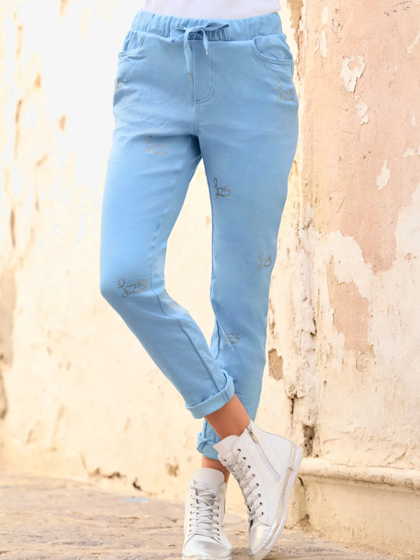 Mandarin Pantalons<Pantalon coton extensible confortable