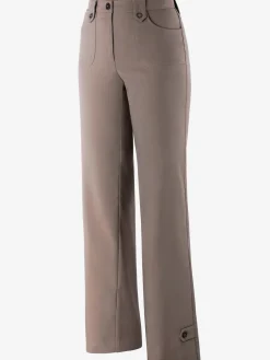 Alessa W. Pantalons<Pantalon coupe droite détails boutonnés