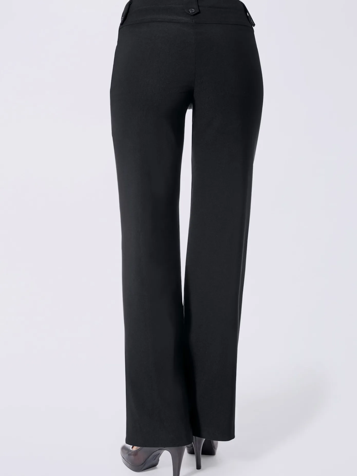 Alessa W. Pantalons<Pantalon coupe droite détails boutonnés