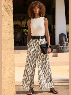 LASCANA Pantalons<Pantalon de plage ceinture lisse devant