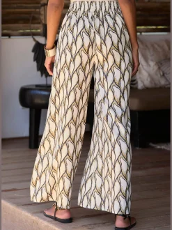 LASCANA Pantalons<Pantalon de plage ceinture lisse devant