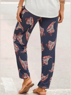 LASCANA Pantalons<Pantalon de plage ceinture à empiècement smocké au dos