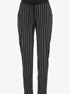 Buffalo Pantalons<Pantalon de plage pantalon en tissu avec rayures en noir et blanc