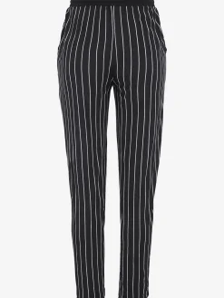 Buffalo Pantalons<Pantalon de plage pantalon en tissu avec rayures en noir et blanc