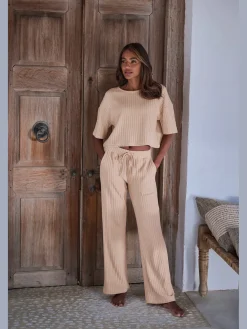 LASCANA Tenues De Détente<Pantalon d'intérieur pantalon côtelé avec jambes larges
