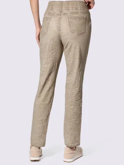 Linea Tesini Pantalons<Pantalon délavage « oil dyed » tendance