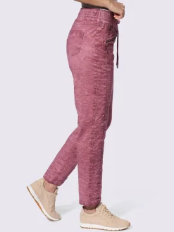 Linea Tesini Pantalons<Pantalon délavage « oil dyed » tendance