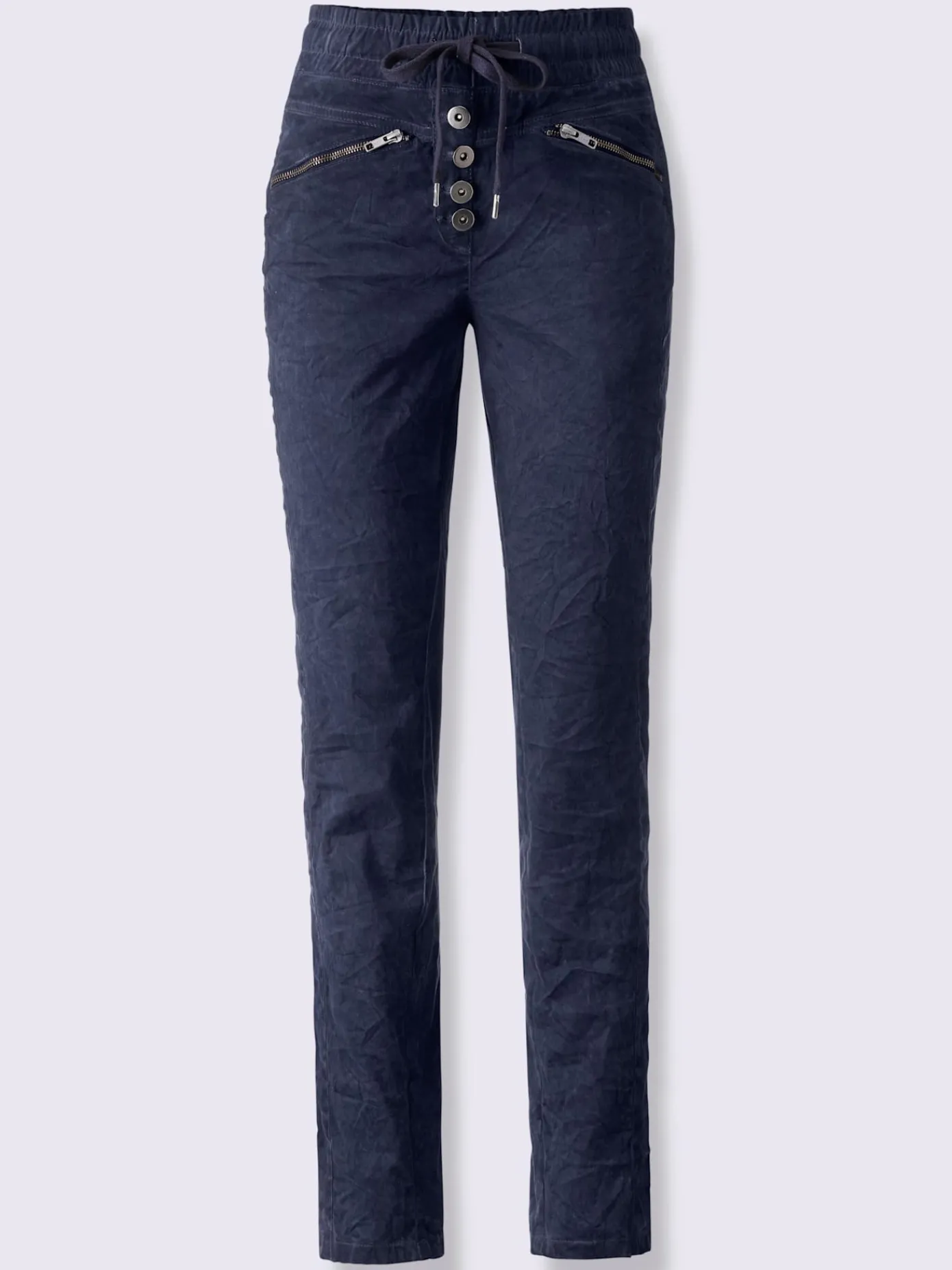 Linea Tesini Pantalons<Pantalon délavage « oil dyed » tendance