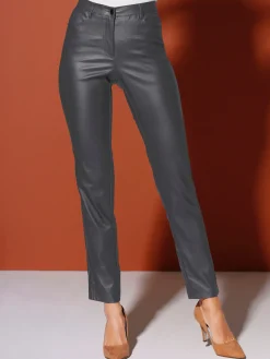 Creation L Pantalons<Pantalon effet enduit coupe féminine