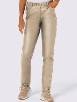 Creation L Pantalons<Pantalon effet enduit coupe féminine