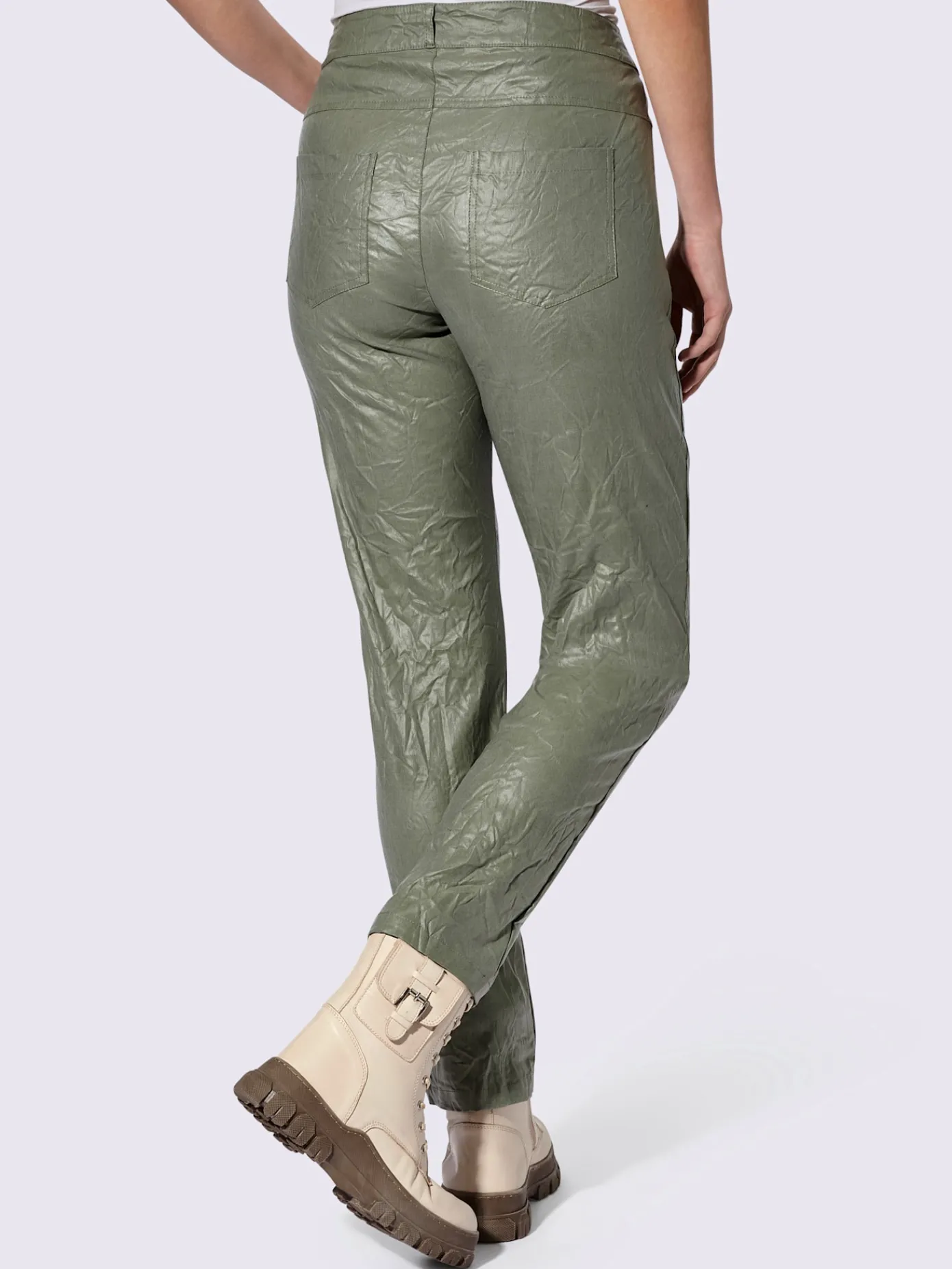 Mandarin Pantalons<Pantalon en bengaline revêtement