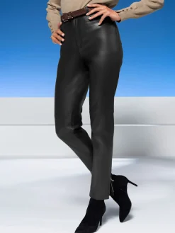Ashley Brooke Tenues De Cérémonie|Pantalons<Pantalon en cuir cuir d'agneau souple