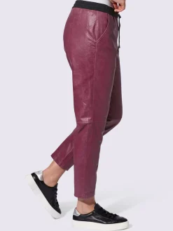 Rick Cardona Pantalons<Pantalon en cuir forme jogging tendance