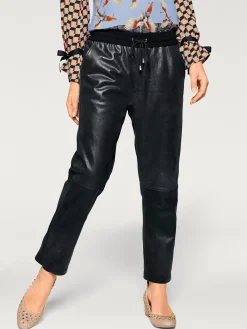 Rick Cardona Pantalons<Pantalon en cuir forme jogging tendance