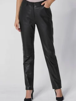 CREATION L PREMIUM Pantalons<Pantalon en cuir pur cuir d'agneau nappa