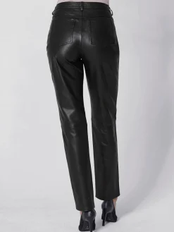 CREATION L PREMIUM Pantalons<Pantalon en cuir pur cuir d'agneau nappa