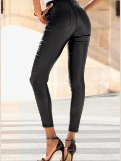 LASCANA Pantalons<Pantalon en imitation cuir pantalon en synthétique avec ceinture taille haute
