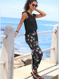 Vivance Pantalons<Pantalon en jersey ceinture élastique et coulisse